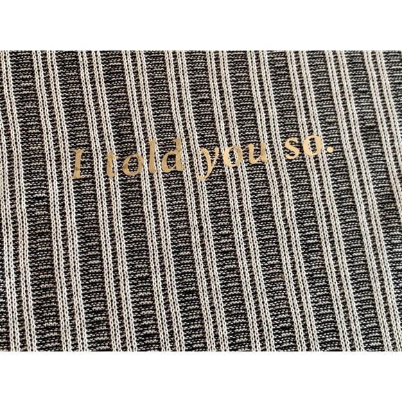 Zara striped “I Told You So” long sleeve top, S - Picture 14 of 15